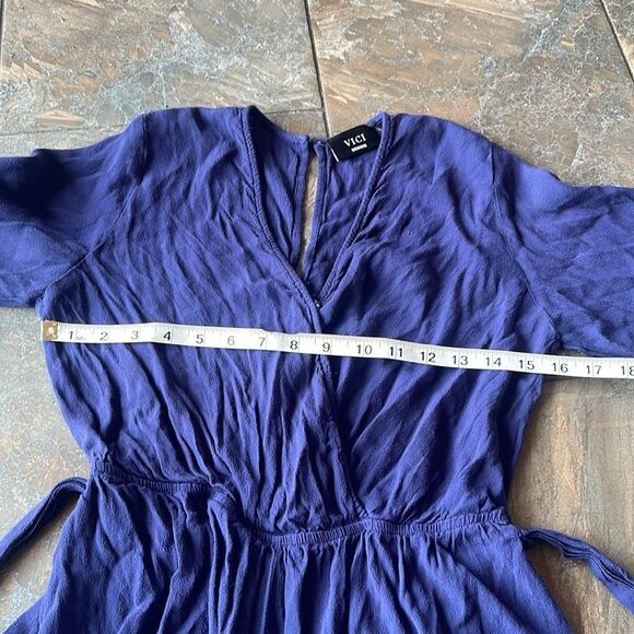 VICI Silvianna Plaid Waist Tie Romper Size Medium - Picture 15 of 16